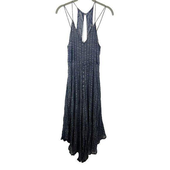 HD In Paris Anthropologie Harbor Texture Jumpsuit 2 Romper Dress Strappy Wide - Picture 1 of 10